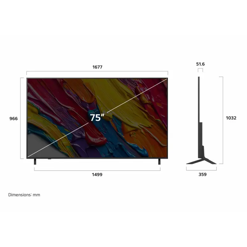 TELEVISOR LG DE 75" QNED AI 4K WEBOS 75QNED82ASG